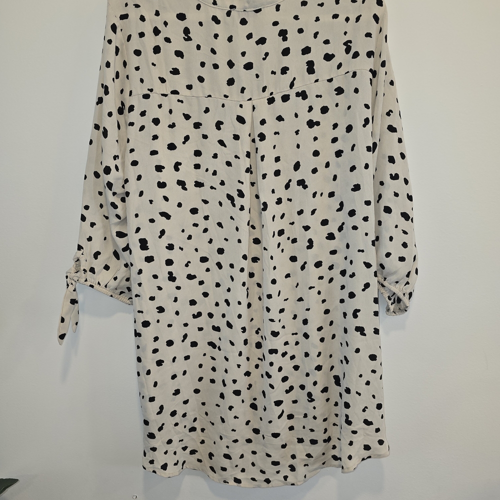 Full Moom Maternity Spotted Tie-Sleeve Tunic Size 2x Nwot - Picture 5 of 6